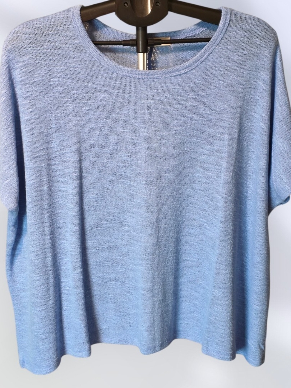 Zenana Outfitters Light Blue Short-Sleeve Knit Tee
